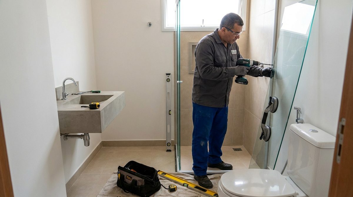 Instalação de box de vidro em Osasco‑SP