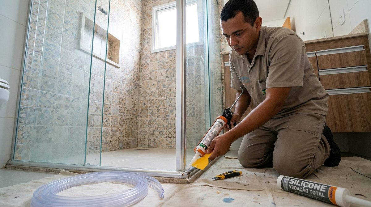 Vedação de rodapé de box em Ananindeua‑PA